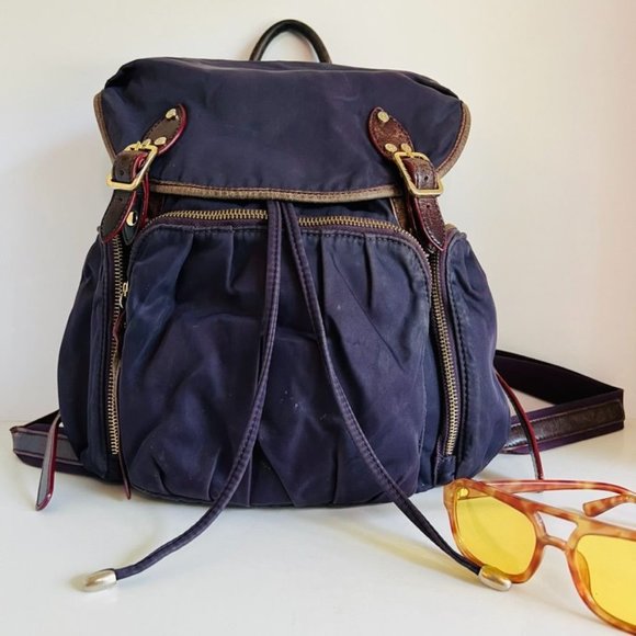 MZ Wallace Handbags - MZ Wallace Marlena Plum Purple Nylon Bedford Medium Backpack